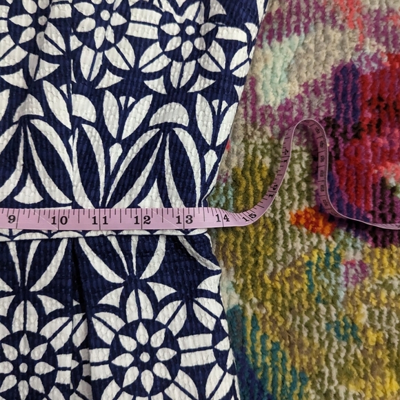 Just Taylor Blue Floral Fit & Flare Tea Dress - Picture 9 of 10